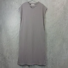 rope picnic ロペピクニック レディース40号 紫 袖なし ロングワンピース 〇□