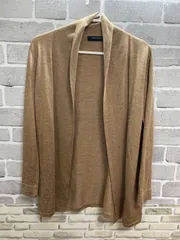 【B3-43】◇UNITED ARROWS     サイズ不明　カーディガン　茶色　無地