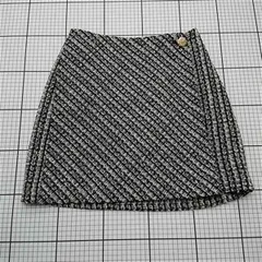 ◇ Θ スナイデル SNIDEL SWFS224186 ツイードミニスカート ブラック系 レディース E  【1512220067514】
