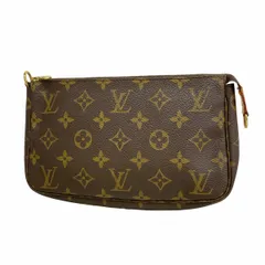 【6ac2873】ルイヴィトン ポーチ モノグラム ポシェットアクセソワール M51980 ブラウン【中古】レディース