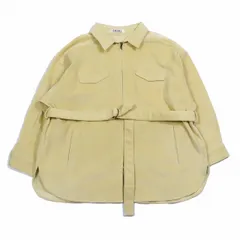 美品 ナイデル SNIDEL コーデュロイジャケット ブルゾン ウエストベルト ジップアップ オーバーサイズ ONE アイボリー SWFJ201015/1YBA9 レディース