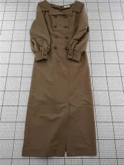 ◇ Θ デイシー DEICY ダブルボタンロングワンピース ベージュ系 レディース E  【1512220069976】