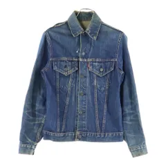 Levi's (リーバイス) VINTAGE 60-70s 70505 4th ビッグE ボタン裏526 不均等V ポケット裏シングル デニムジャケット インディゴ