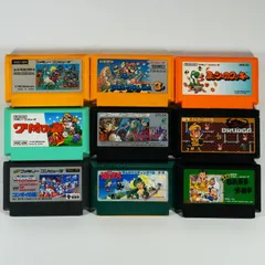 [IM] ジャンク品　動作未確認　FCソフト　スーパーマリオブラザーズ ／ ヨッシーのクッキー ／ ワリオの森 ／ ドラゴンクエストⅣ ／ ドルアーガの塔 ／ コンボイの謎 ／ ラムのウエディングベル ／ 御存知 弥次喜多珍道中　計9点セット