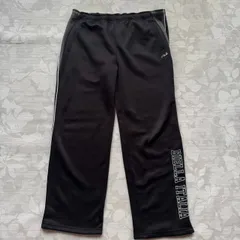 FILA フィラ トラックパンツ ジャージ L ブラック BIELLA ITALIA ロゴ刺繍