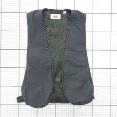 ◇ Θ ユニクロU UNIQLO U メッシュベスト ダークグレー系 S メンズ E  【1512220062342】