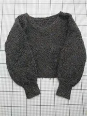 ◇ ⊇ ディスコート Discoat DCZ1032405A0002 シャギーニットカーディガン レディース F グレー系 E  【1512220062557】