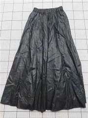 ◇ Θ ロデオクラウンズ RODEO CROWNS 合皮ロングスカート ブラック系 レディース FREE E  【1512220064179】