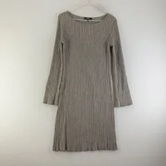 UNIQLO レディースL グレー ゴージ ニット ONE PIECE L2760