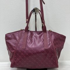 新品LeillanレリアンVISONA2WAYショルダーバッグ軽量巾着総柄ワイン