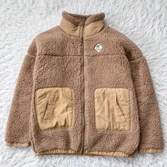 ロキシー ボアジャケット ベージュ フリースジャケット アウター ブラウン 古着 28