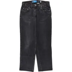 古着 90年代 リーバイス Levi's SILVER TAB シルバータブ RELAXED FIT STRAIGHT LEG ブラックデニム テーパードデニムパンツ/evb032865