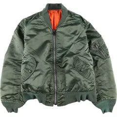 古着 民間品 MA-1タイプ 中綿入り ミリタリー フライトジャケット USA製 メンズL相当/eaa607939