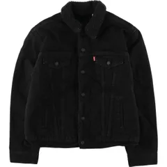 古着 リーバイス Levi's LEVI'S PREMIUM 中綿入り ブラックデニムボアジャケット メンズM相当/eaa606586
