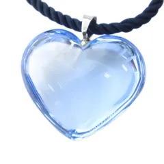 バカラ Baccarat ネックレス アクセサリー ペンダント クリスタル ハート 青 ブルー ■GY18 /MQ