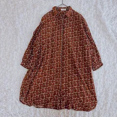 サマンサモスモス　シャツワンピース　ボタン　　ワンピース　ネコ　猫　総柄　チュニック　可愛い