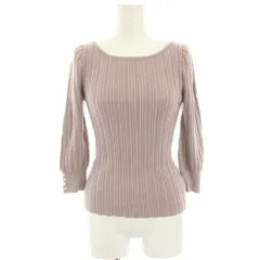 レディース　リブニットトップス