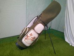 23区GOLF ゴールド迷彩柄 ゴルフバッグ※サブバッグあり - メルカリ
