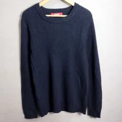 ADMIX ATELIER SAB MEN アドミックス アトリエサブメン セーター 長袖 クルーネック 無地 シンプル アクリル メンズ サイズ 48(M) ネイビー系 A321のサムネイル