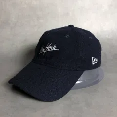 PQ045◇NEWERA : NewYork 9TWENTY ウールフランネルキャップ◇ネイビー ニューエラ