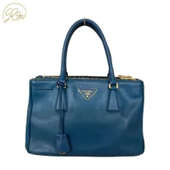 【中古】PRADA プラダ 2WAYバッグ ハンドバッグ ショルダーバッグ ガレリア ハンドバッグ ブルー レディース サフィアーノ レザー