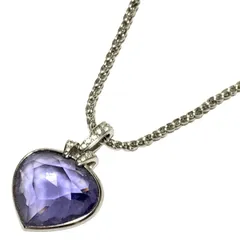 SWAROVSKI(スワロフスキー) ネックレス - シルバー×ライトパープル×クリア