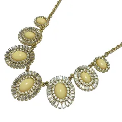 Kate spade(ケイトスペード) ネックレス - ゴールド×アイボリー×クリア