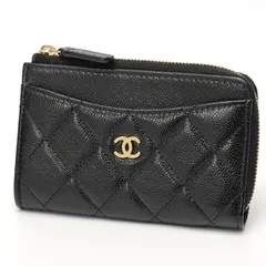 シャネル / CHANEL　タイムレス クラシック L字ファスナー コイン カードケース　AP3179　キャビアスキン　ブラック/ゴールド金具 【中古】 商品番号 S-159727