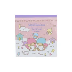 サンスター文具(Sun-Star Stationery) サンリオキャラクターズ グッズ メモパッド スクエア リトルツインスターズ ピンク S2849224