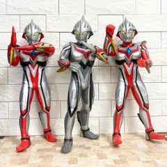 【３体セット】ウルトラマンネクサス ビックサイズ ソフビ アンファンス ジュネッス 2004 2005 当時もの