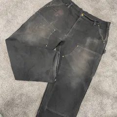 Carhartt　カーハート　アメリカ製　  【サイズ】  38×32　ダブルニー　ペインターパンツ　ダック生地　ワークパンツ　良フェード　メンズ　中古　古着