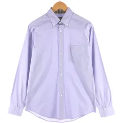 古着 バーバリー Burberry's CLASSIC FIT 長袖 ボタンダウンシャツ メンズM相当/eaa528668