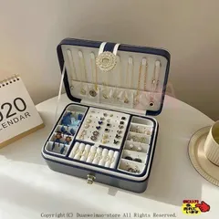 【新品?未使用】 ジュエリーボックス アクセサリーケース お洒落 アクセサリー収納 2段 大容量 時計 指輪 ピアス ネックレス 鍵付き プレゼ