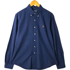 古着 ラルフローレン Ralph Lauren CUSTOM FIT 長袖 ボタンダウンシャツ メンズL相当/eaa531032
