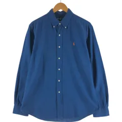 古着 ラルフローレン Ralph Lauren CUSTOM FIT 長袖 ボタンダウンシャツ メンズL相当/eaa540700