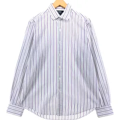 古着 ラルフローレン Ralph Lauren CUSTOM FIT 長袖 コットンストライプシャツ メンズL相当/eaa540776