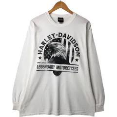 古着 ハーレーダビッドソン Harley-Davidson 鷲柄 イーグル柄 ロングTシャツ ロンT メンズL相当/eaa562843