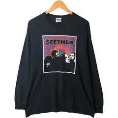 古着 ヘインズ Hanes SEETHER シーザー ロンT バンドTシャツ バンT メンズL相当/eaa529901のサムネイル