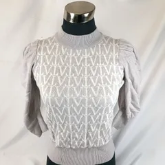 VIOLETTA (ヴィオレッタ) モノグラムロゴニットトップスのサムネイル