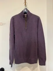 ザ・メンズストア ブルーミングデールズ カシミア100 ハーフジップアップ