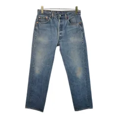 90年代 USA製 Levi's リーバイス 501 デニムパンツ ブルー(メンズ W33 L30)中古 古着 X2211