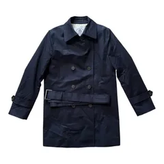 J.PRESS ジェイプレス トレンチコート ネイビー ベルト付き ベトナム製 レディースMサイズ  【Z1724】 