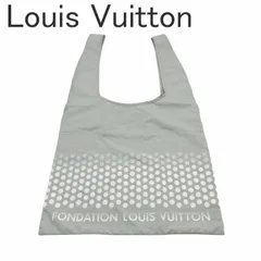 【FONDATION LOUIS VUITTON】フォンダシオン ルイヴィトン 美術館 トート グレー エコバッグ サブバッグ 軽量