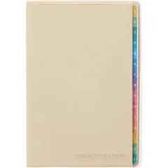 レイメイ藤井 手帳 2026 スケジュール帳 カラーインデックスダイアリー マンスリー ブロック ポケットサイズ サンドベージュ RFD2632