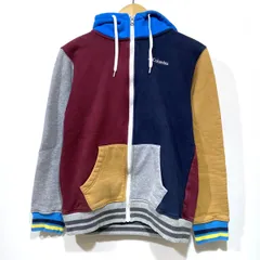 Columbia コロンビア ジップアップ パーカー マルチカラー サイズM ※中古/袖に破れ有り 【津山店】