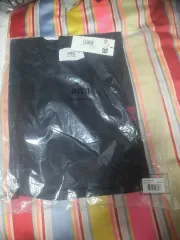 アミ ブラック ハート ロゴ Tシャツ L