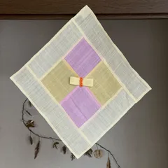 【手縫い】韓国モシ サンポ 29cm角 覆い布 苧麻 ポジャギ 茶道具　色淡め