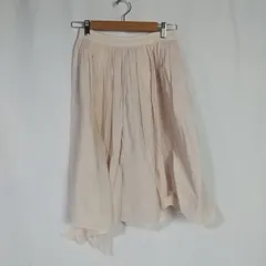 M1-02441 【Women】 Mila owen(ミラ・オーウェン) ミディアム丈 スカート (O:XS相当)/ピンク系 全体的に裾にほつれ K