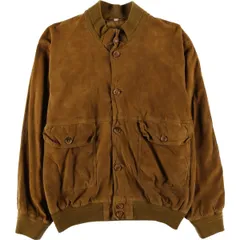 古着 バルスタージャケット スエードレザーブルゾン メンズXL相当/eaa604589