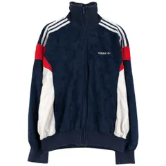 古着 70年代 アディダス adidas VENTEX社製 ATP ベロアジャージ トラックジャケット フランス製 メンズM相当 ヴィンテージ/evb033205
